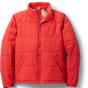 REI Groundbreaker Insulated Jacket Puffer Red Orange Extra Small
